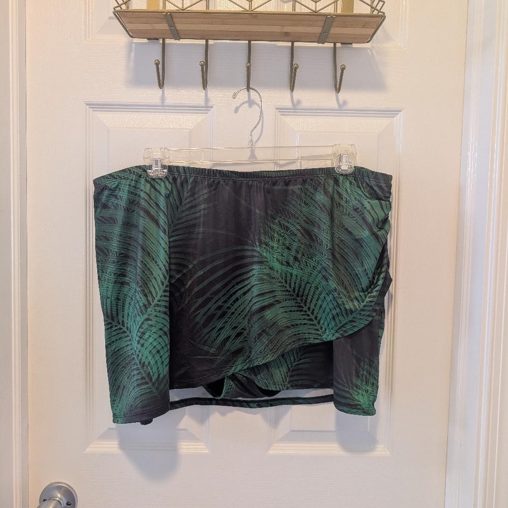 Cacique Faux Wrap Swim Skirt